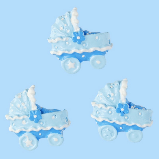 Kinderwagen 2cm blau