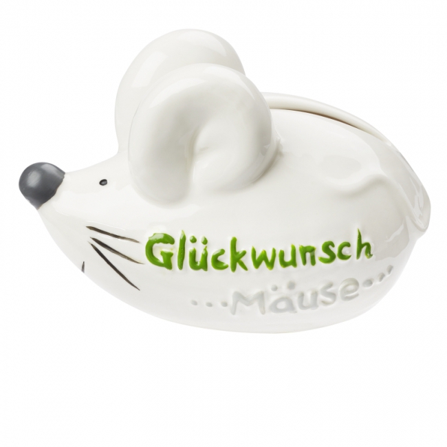 Geldmaus "Glückwunsch" 9x6cm
