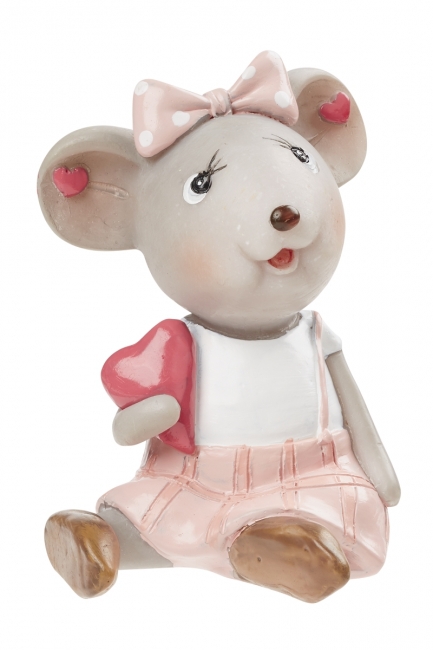 Verliebte Mäuse "Sie" 6cm sitzend