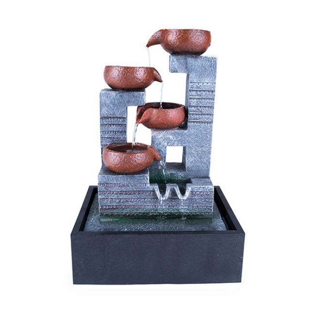 Brunnen "Töpfe" 24.5x18x36cm