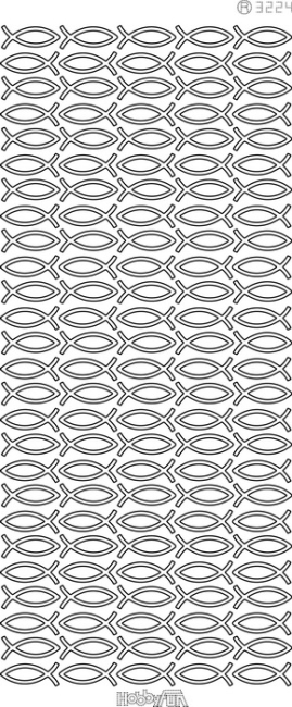Konturensticker "Fische" gold