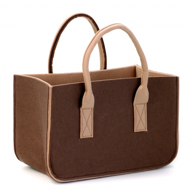 Filztasche braun 38x20x24cm