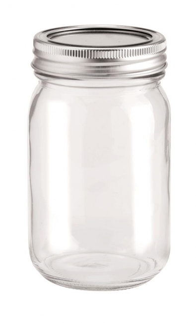 Glas mit Deckel 420ml 7,8x7x13,5cm