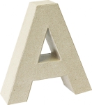 Pappmaché 3D Buchstabe A 17,5x5,5cm