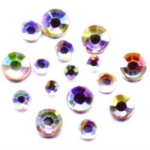 Acryl-Straßsteine flach ø ca.2mm-4,0mm -iris-holo