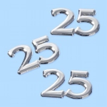 Streuteile Zahl "25"