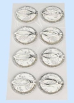 Sticker Fische silber
