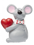 Maus mit Herz 3cm